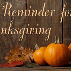  Thanksgiving COVID Reminders